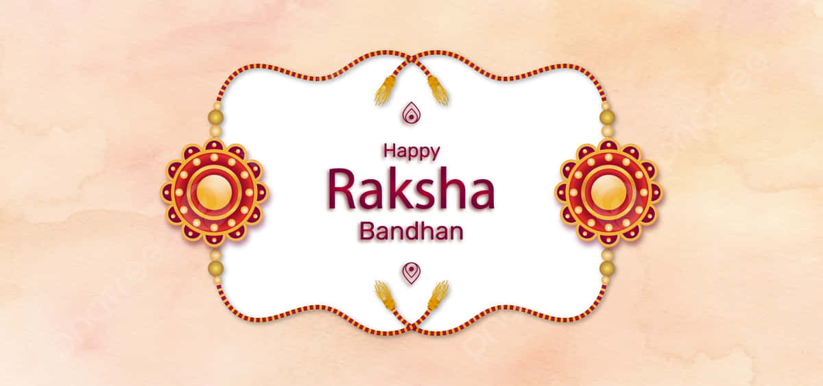 Raksha Bandhan, red gold, cream, SD Desktop Wallpaper