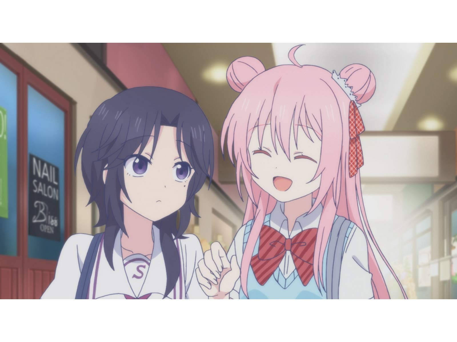 Happy Sugar Life, pink hair, bow, HD Desktop Wallpaper