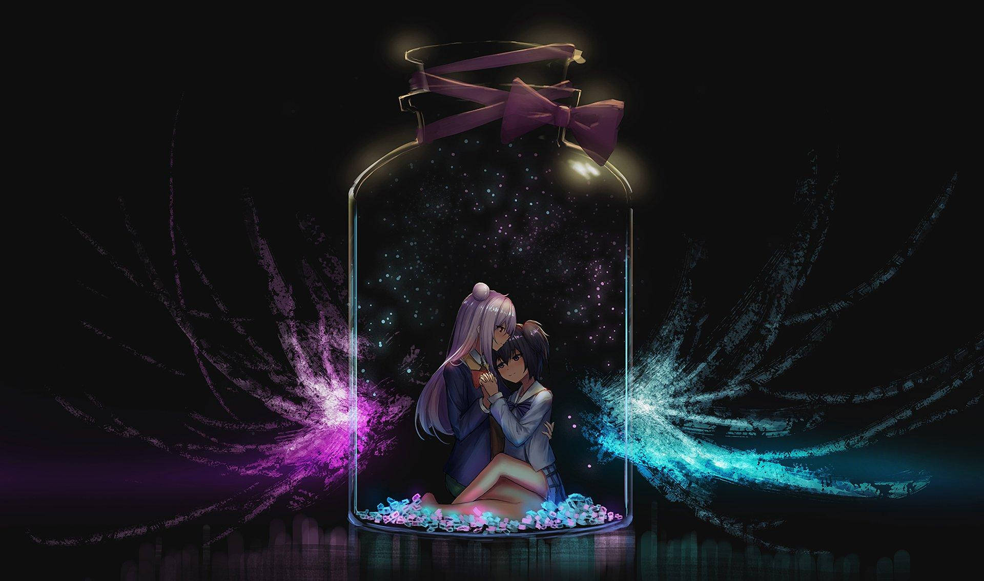 Happy Sugar Life, sanity jar, glowing jar, Full HD Desktop Wallpaper