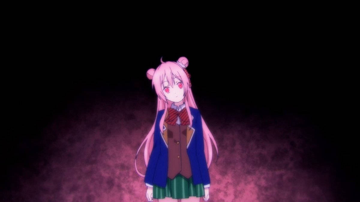 Happy Sugar Life, pink-haired anime girl, school uniform, SD Desktop Wallpaper