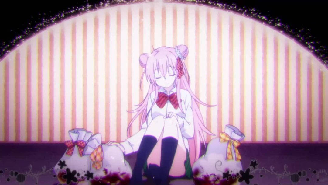 Happy Sugar Life, pink-haired anime girl, bunny ears, SD Desktop Wallpaper