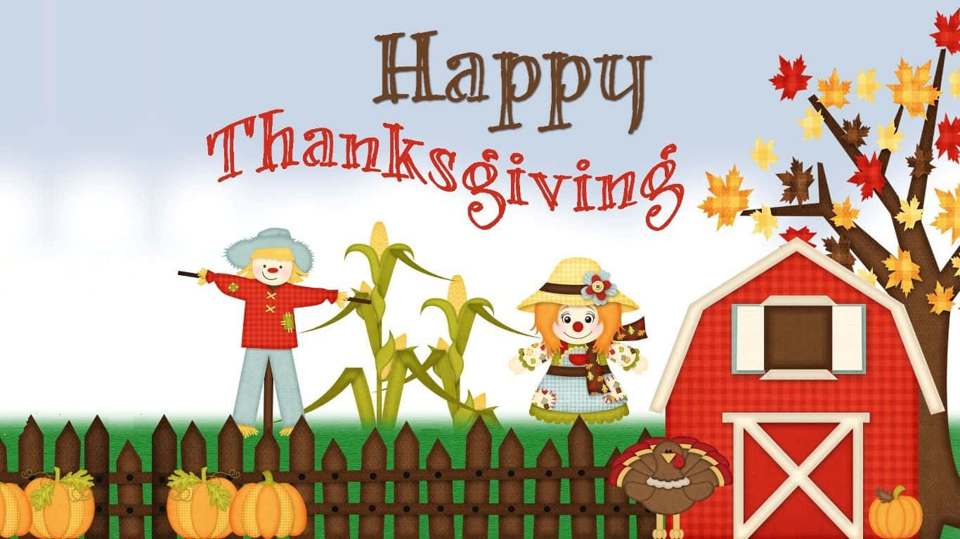 Thanksgiving, scarecrow, girl, HD Desktop Wallpaper