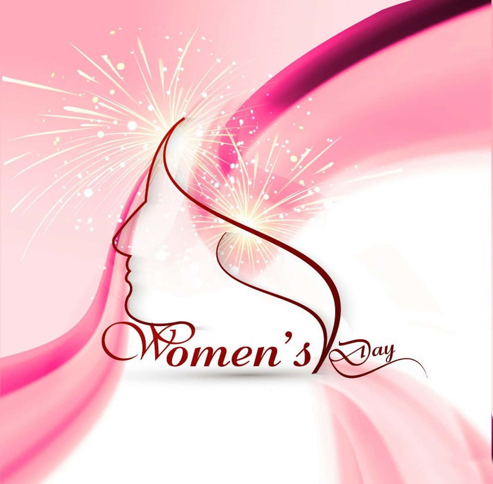 beautiful entrepreneur, fireworks, soft pink gradient background, HD Desktop Wallpaper