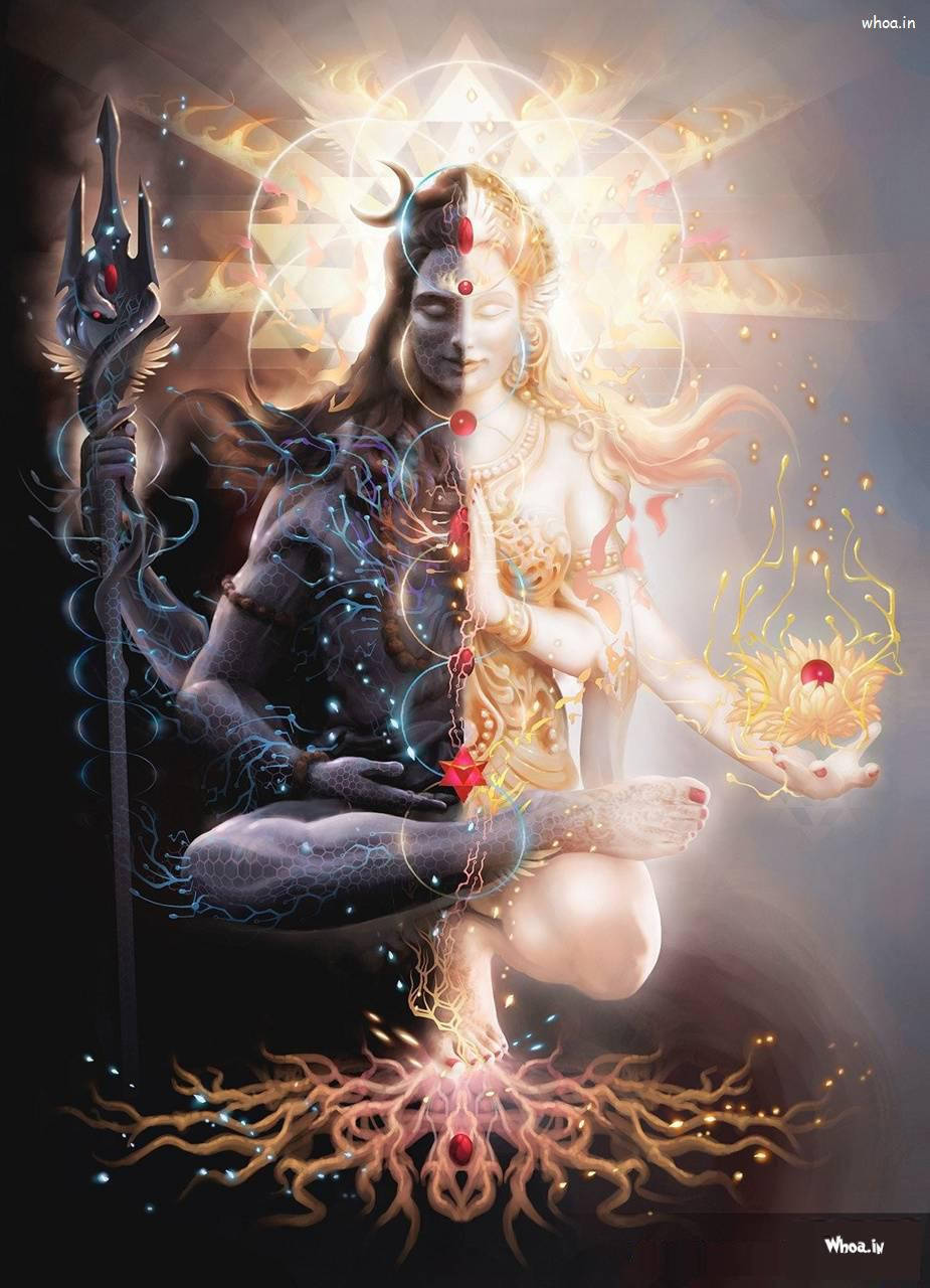 Har Har Mahadev, dark skin, flowing hair, HD Phone Wallpaper