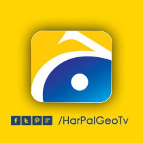 Har Pal Geo, yellow background, blue and white logo, SD Desktop Wallpaper