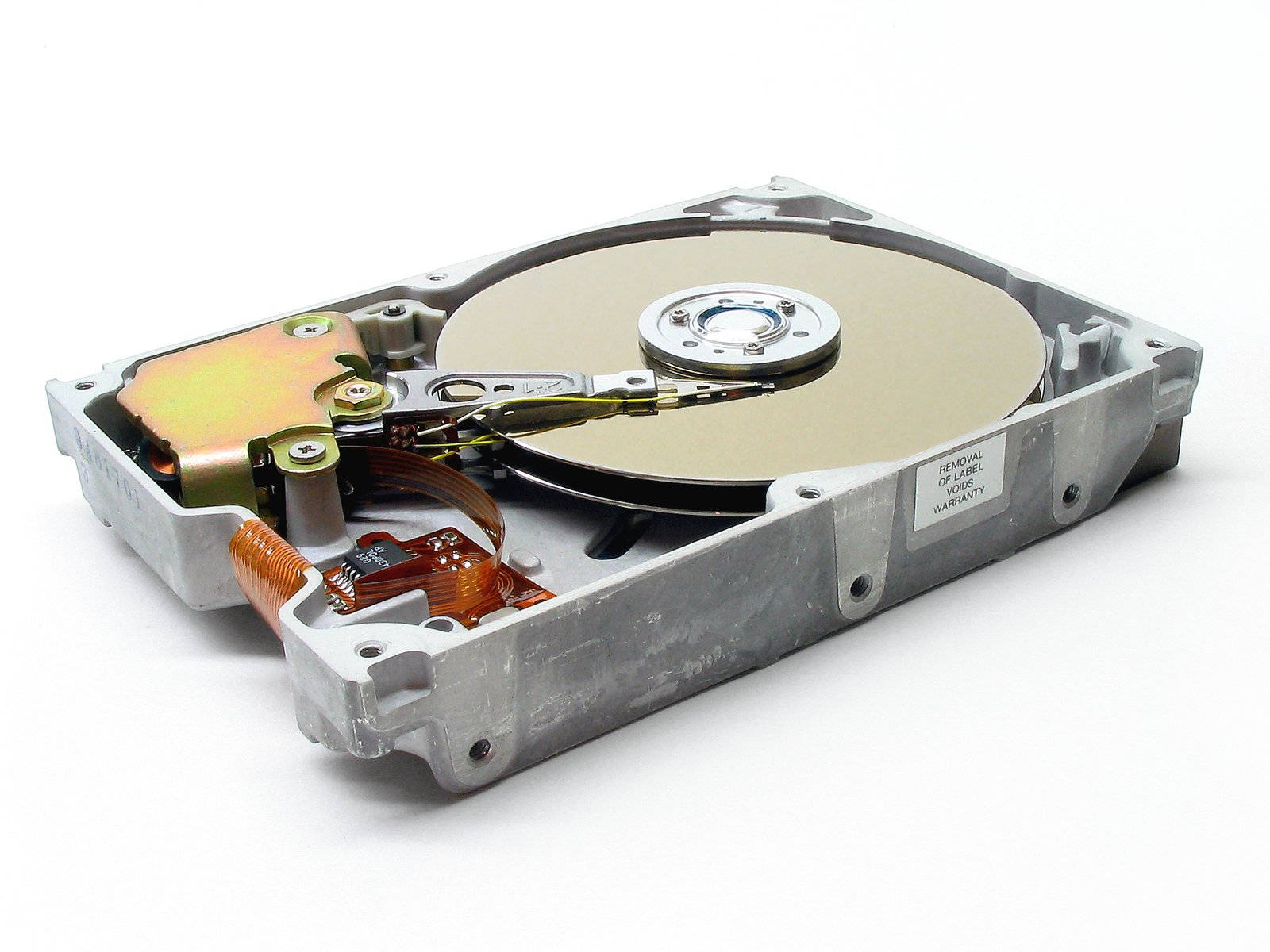 hard disk drive, platters, read/write head, HD Desktop Wallpaper