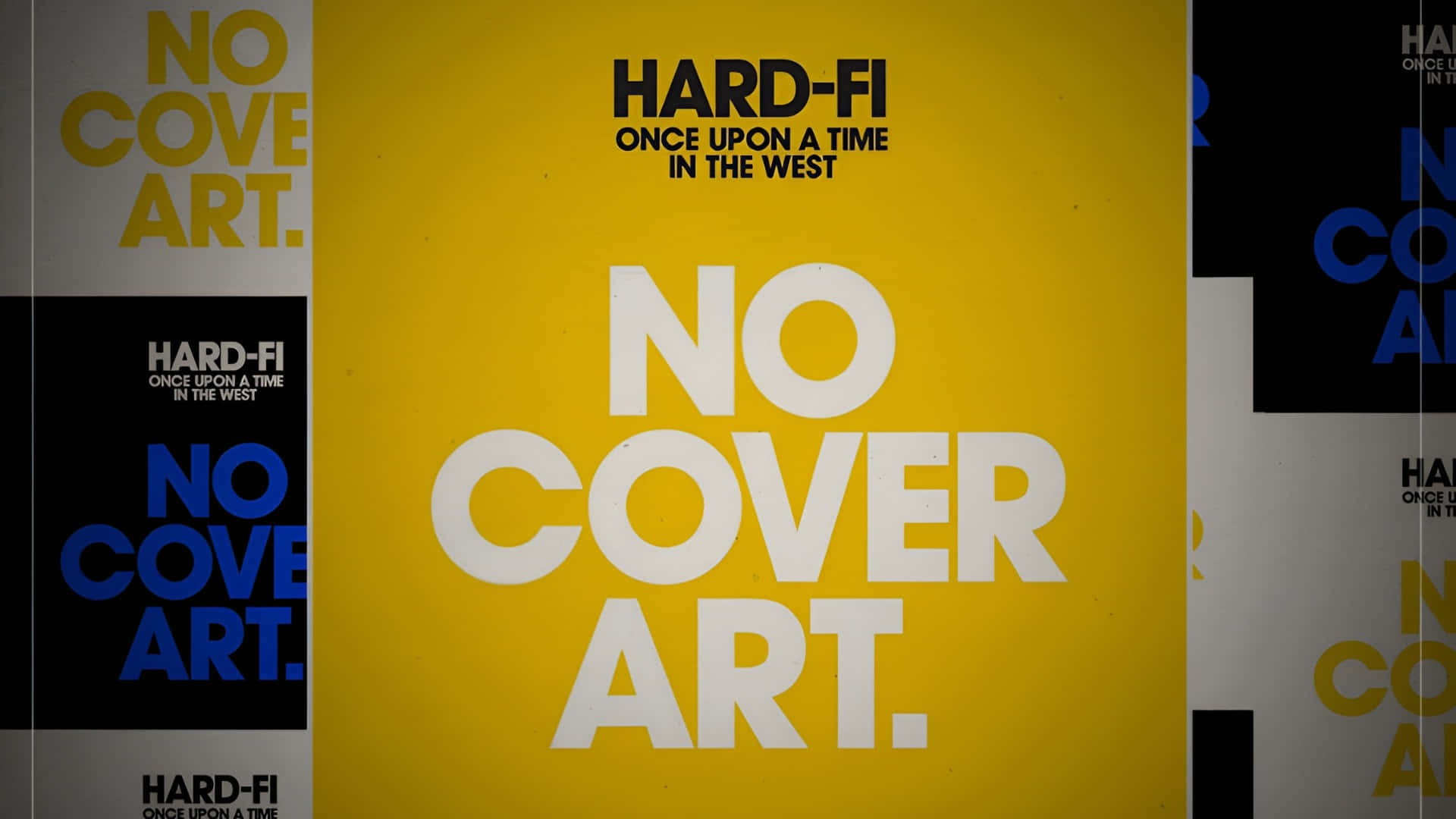 Hard Fi, yellow, white text, Full HD Desktop Wallpaper