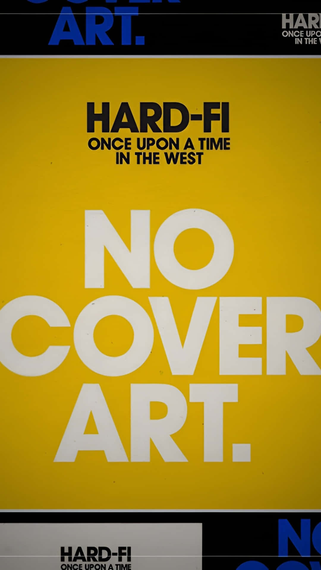 Hard Fi, black and white text, vibrant yellow background, Full HD Phone Wallpaper