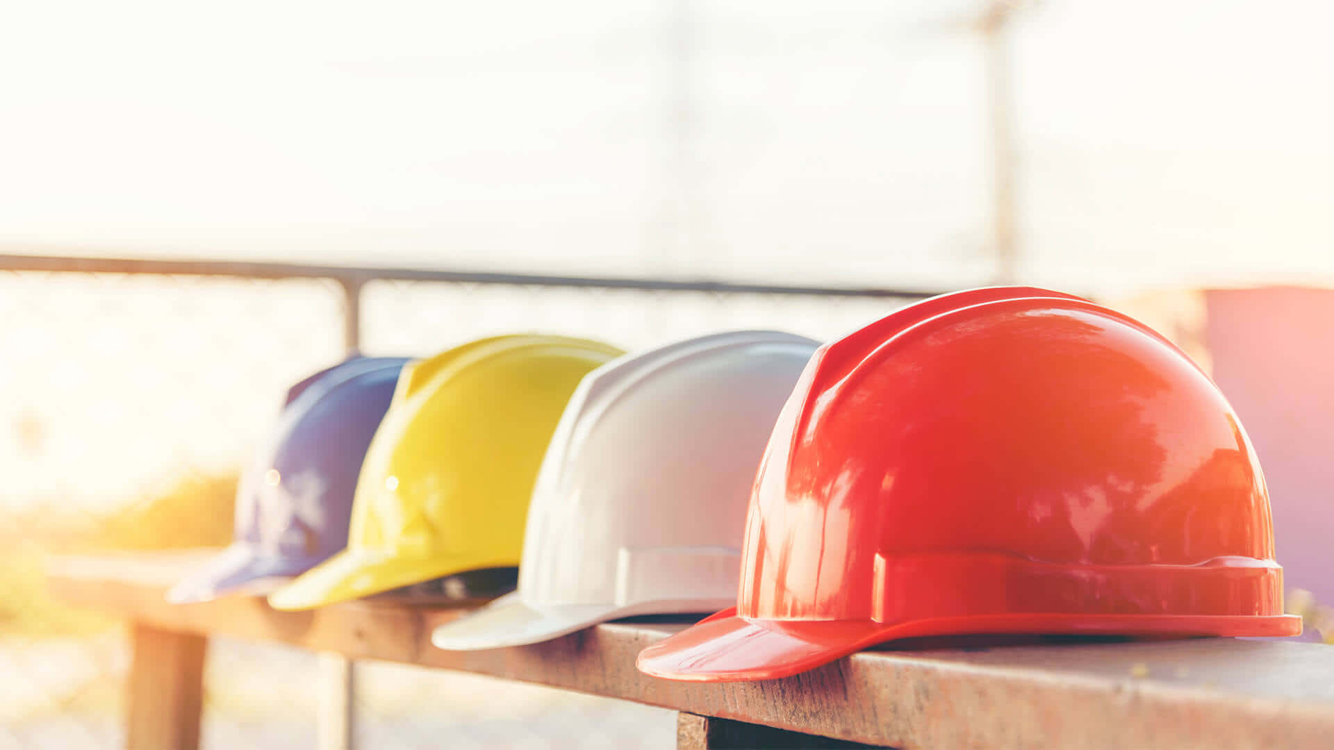 hard hats, red, yellow, Full HD Desktop Wallpaper