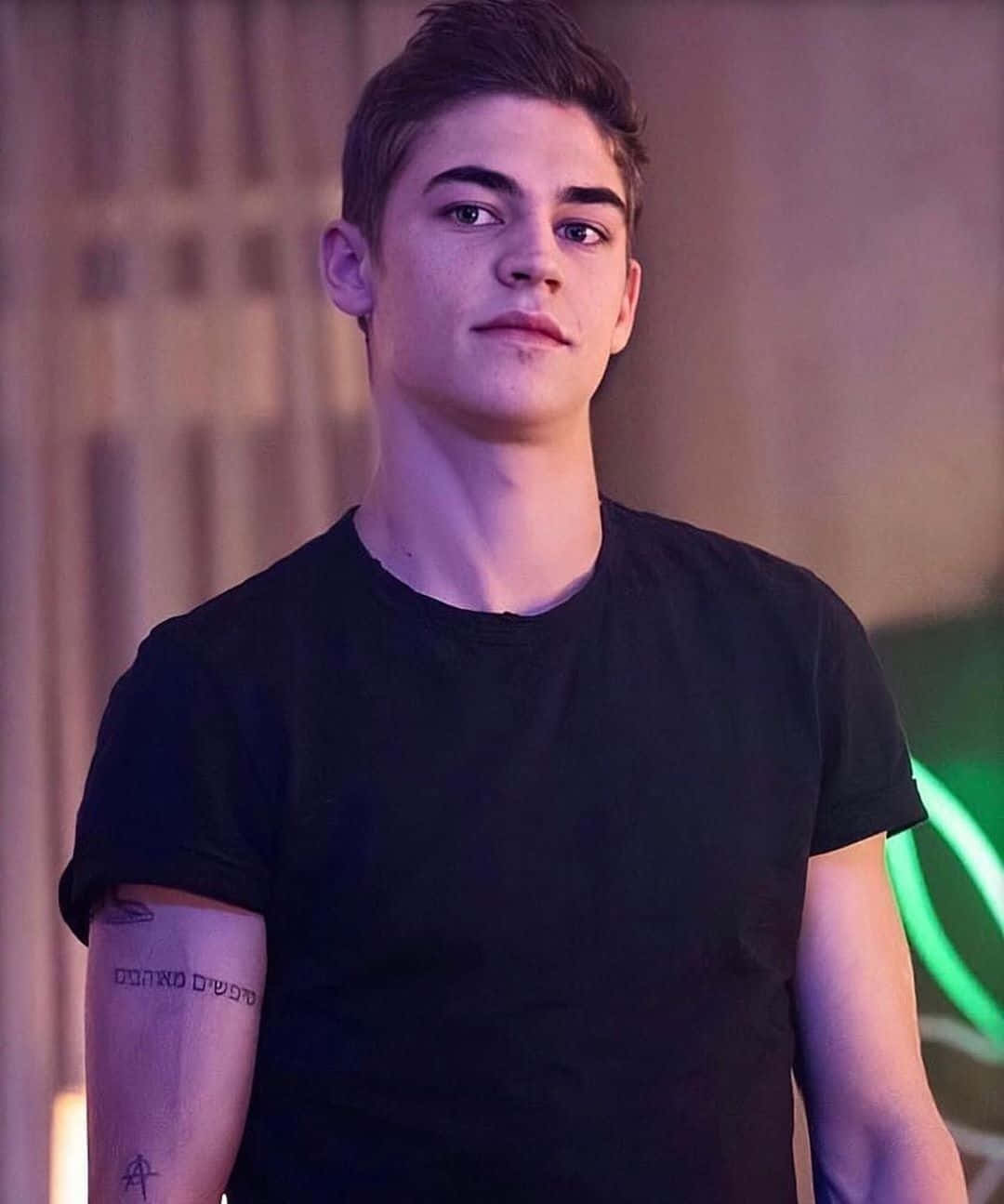 Hardin Scott, neon lighting, purple, HD Phone Wallpaper