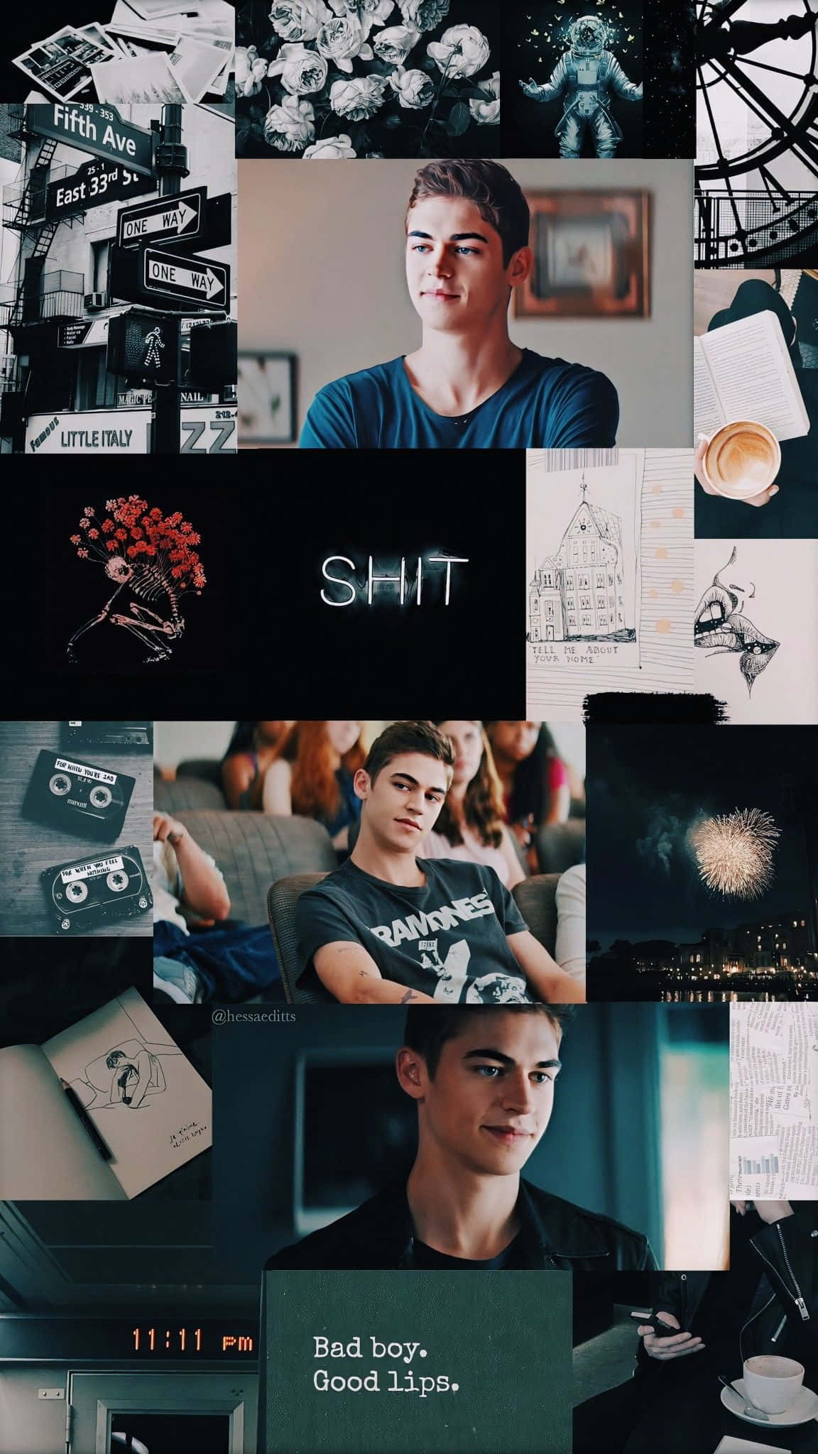 Hardin Scott, urban street signs, vintage cassette tapes, Full HD Phone Wallpaper