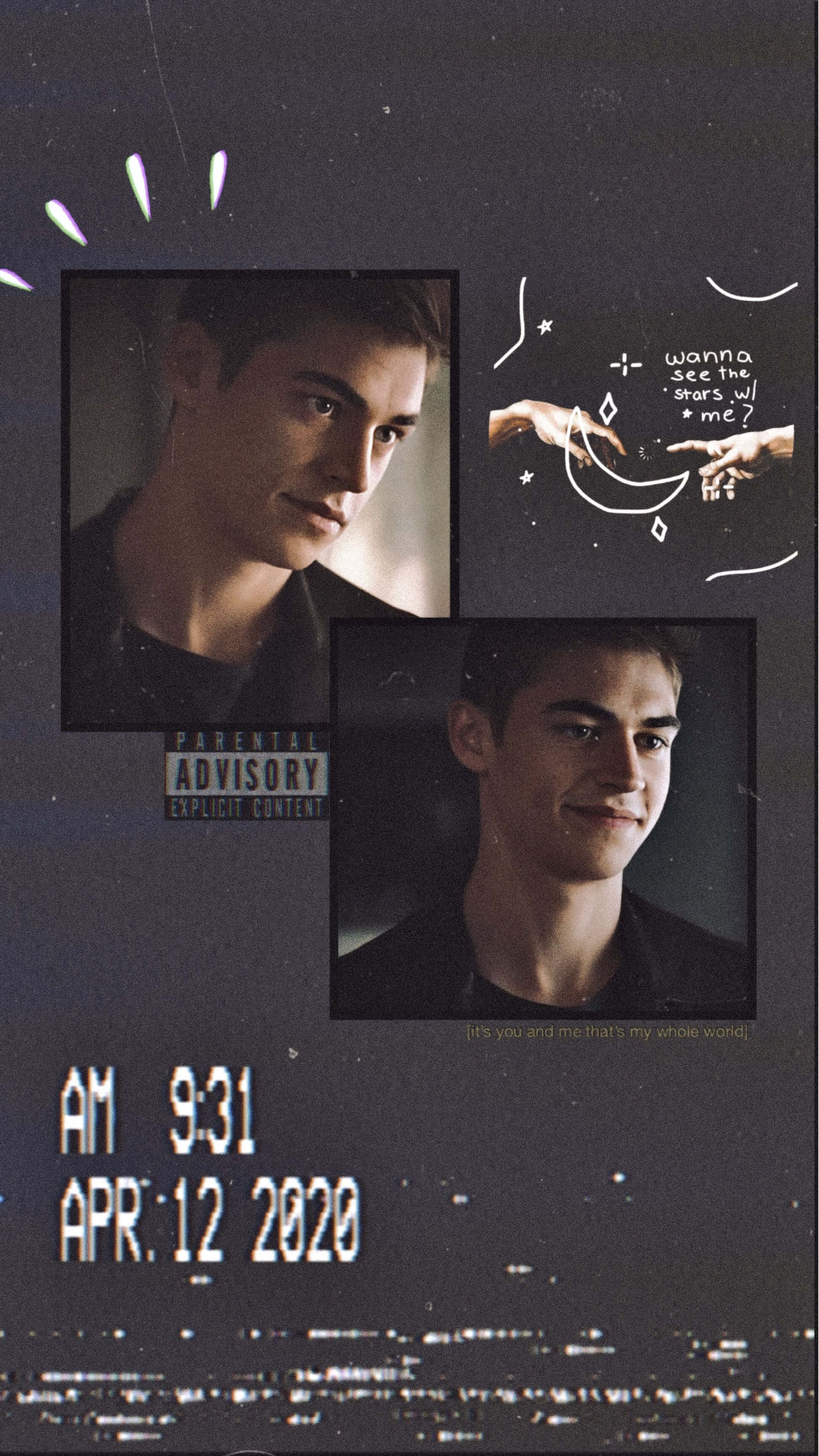 Hardin Scott, young man, starry digital effects, 2K Phone Wallpaper
