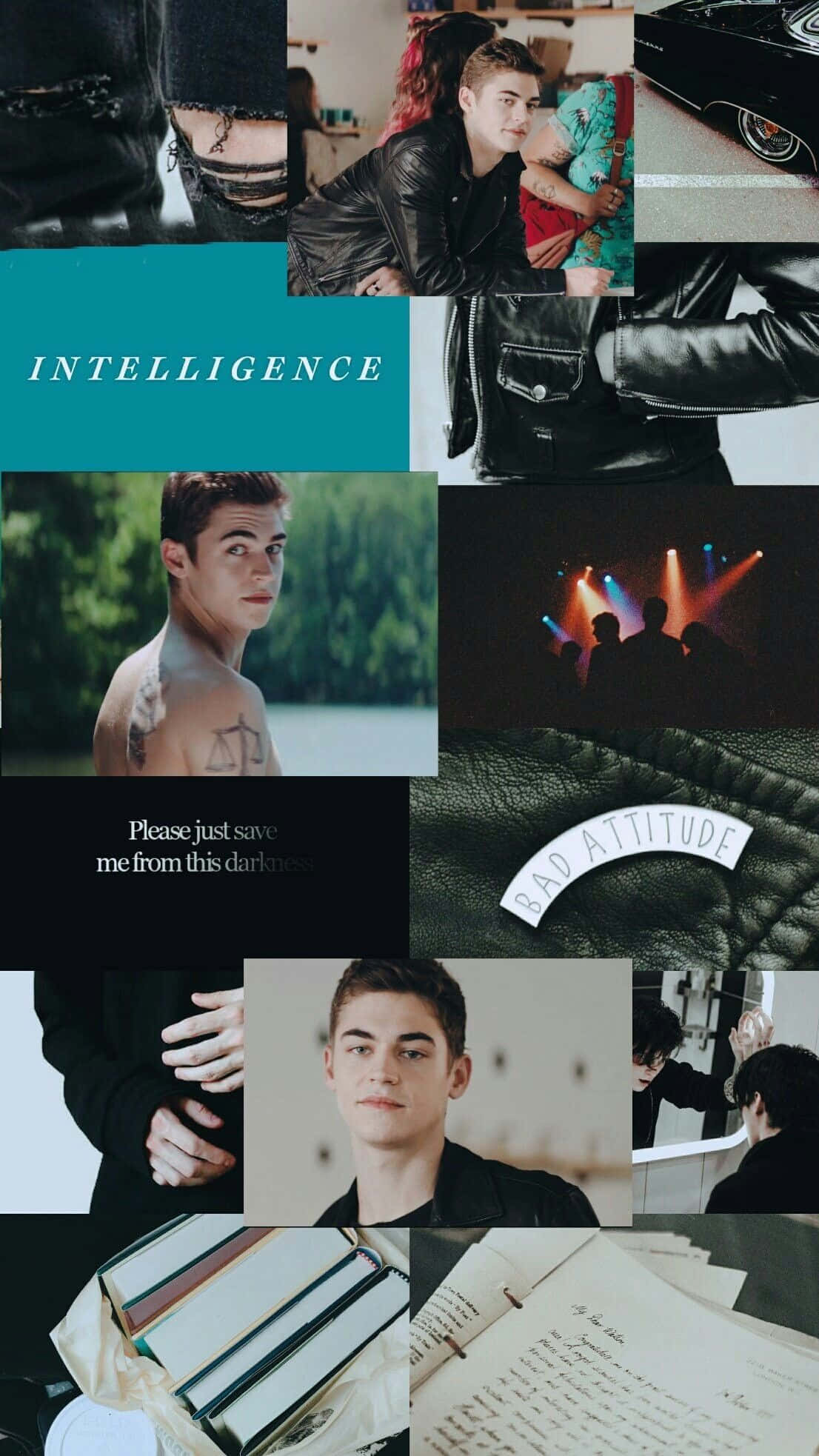 Hardin Scott, leather jackets, tattoos, Full HD Phone Wallpaper