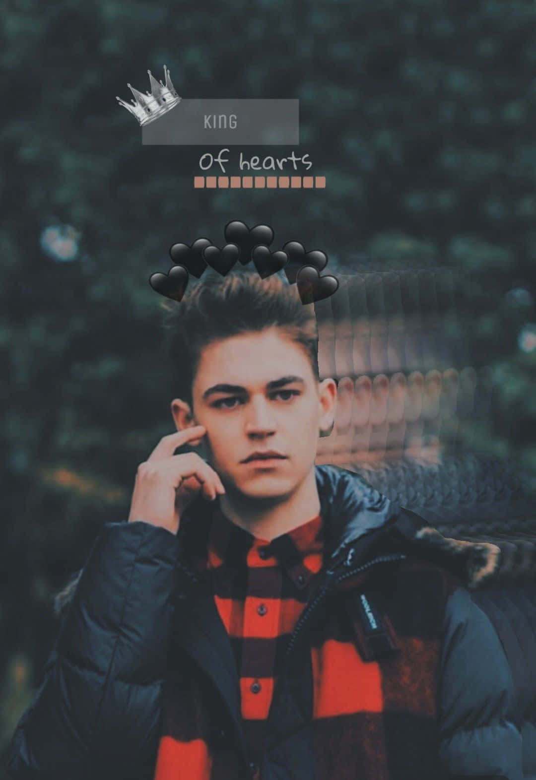 Hardin Scott, red plaid shirt, black jacket, HD Phone Wallpaper