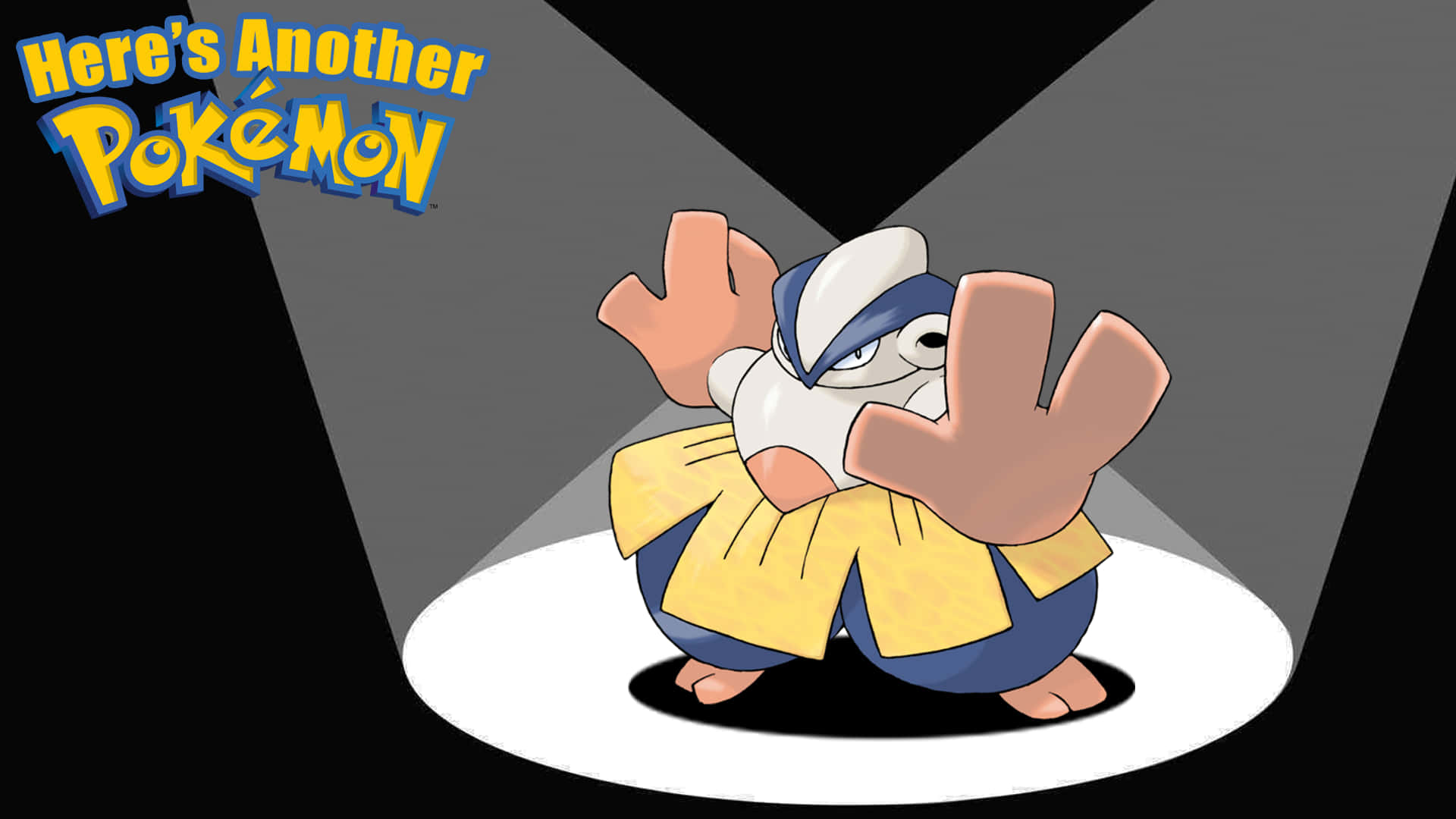 Hariyama, yellow robe, spotlight, Full HD Desktop Wallpaper