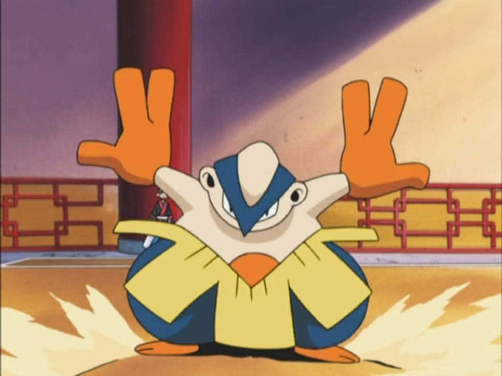 Hariyama, yellow robe, traditional Japanese dojo, SD Desktop Wallpaper