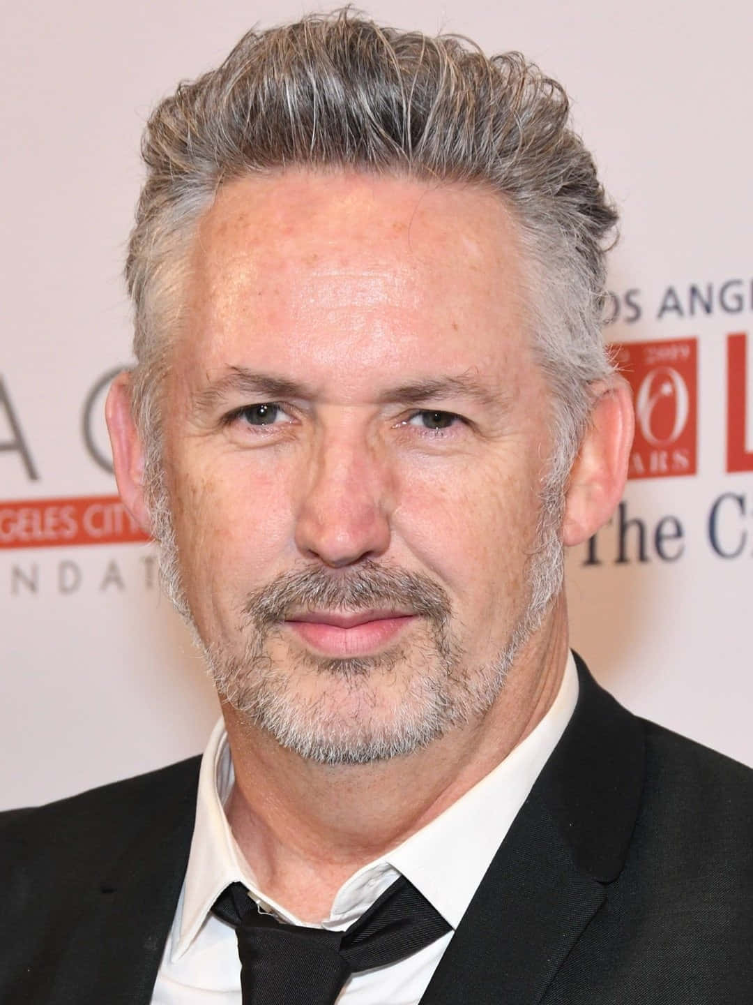 Harland Williams, black suit and tie, graying hair and beard, HD Phone Wallpaper