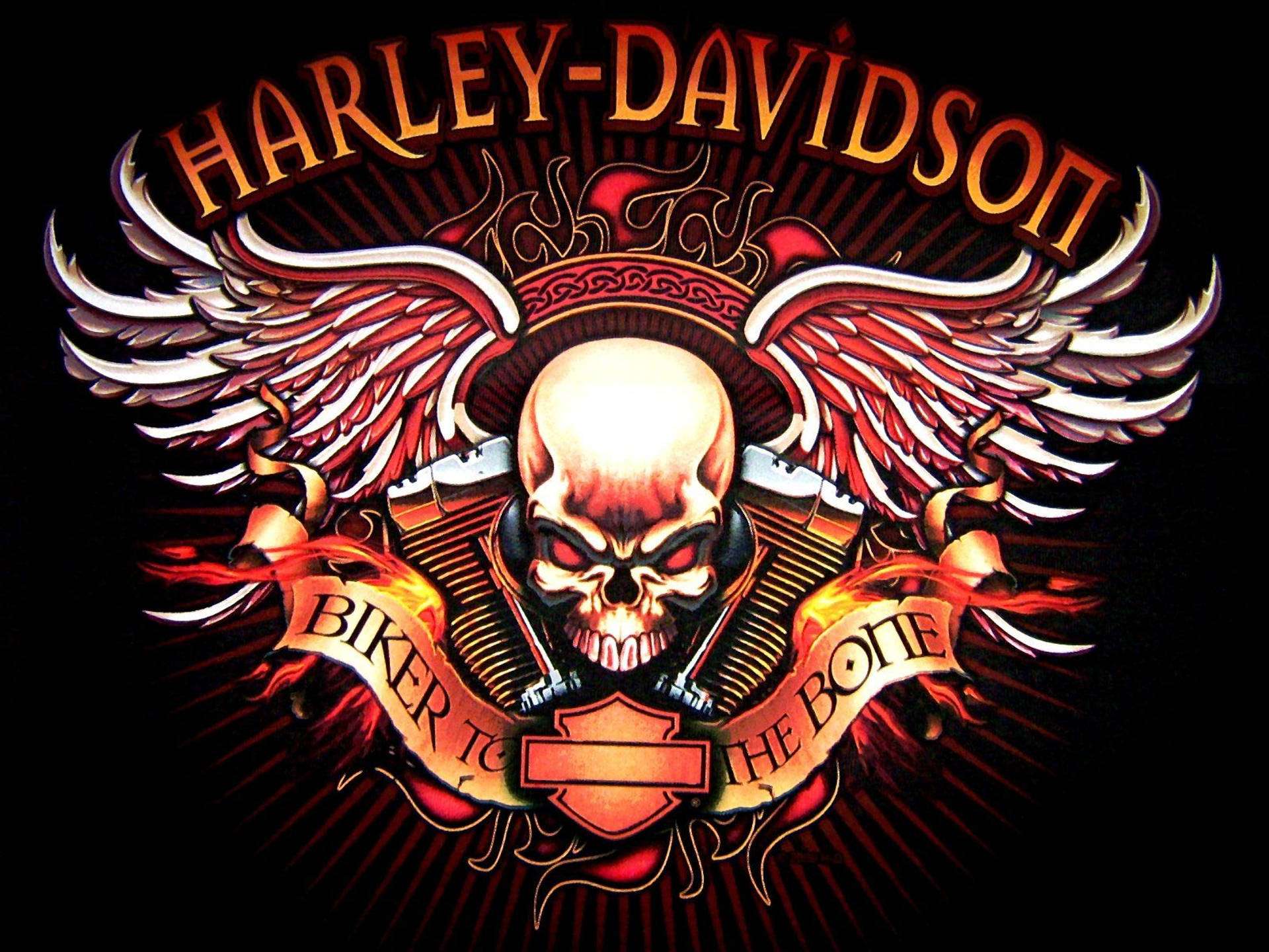 Harley Davidson, reddish hue, motorcycle, Full HD Desktop Wallpaper