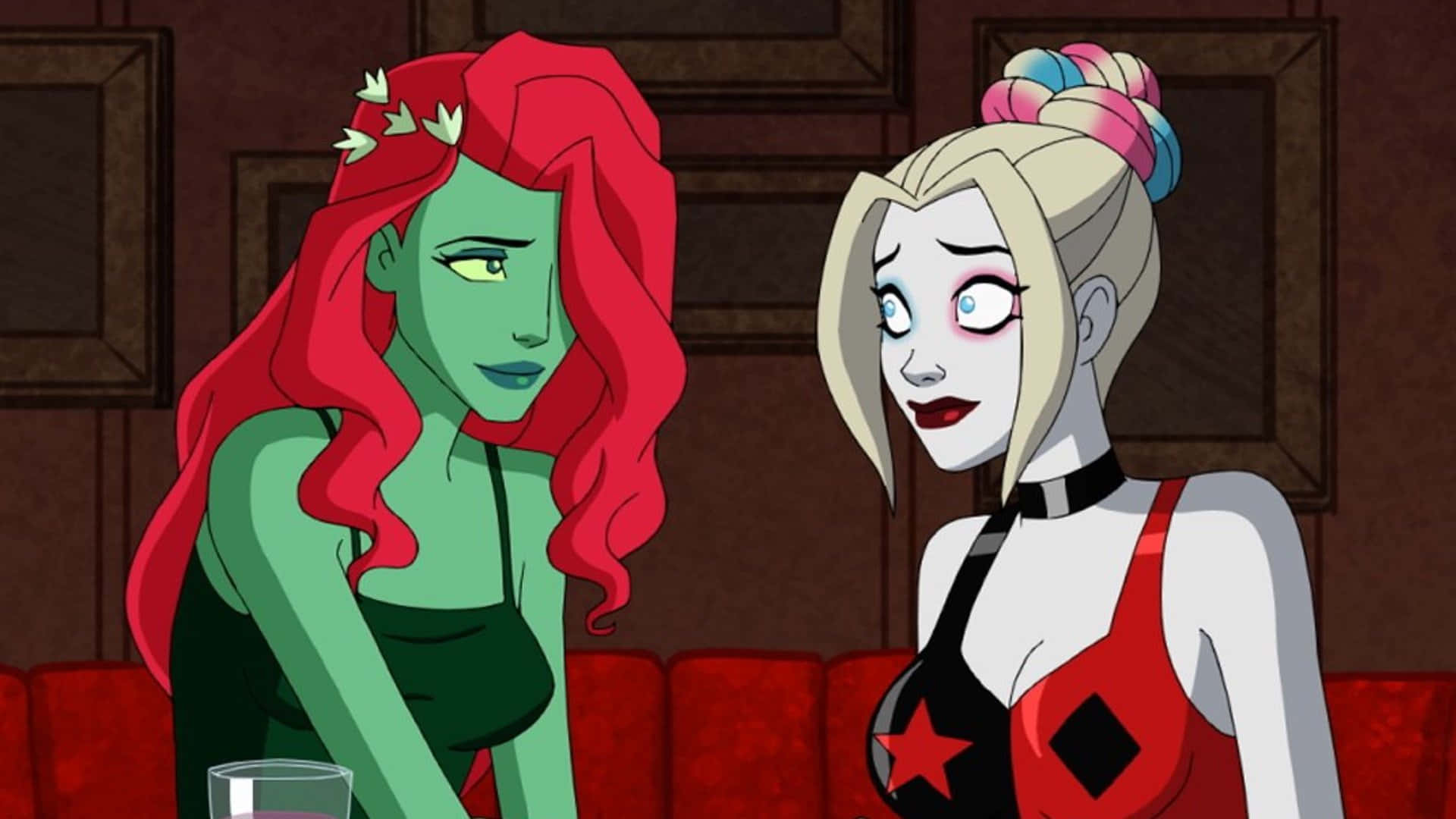 Harley Quinn, Poison Ivy, animated series, Full HD Desktop Wallpaper