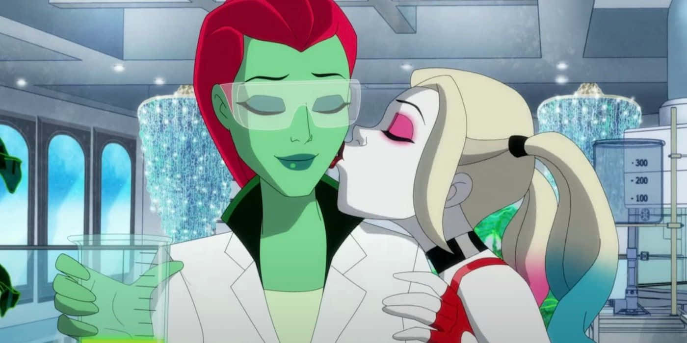 Harley Quinn, Poison Ivy, lab, HD Desktop Wallpaper