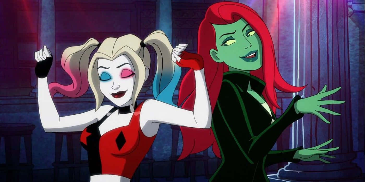 Harley Quinn, Poison Ivy, gothic setting, HD Desktop Wallpaper