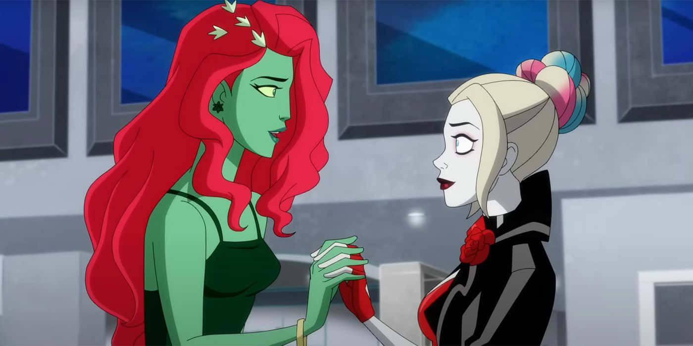 Harley Quinn, Poison Ivy, red hair, HD Desktop Wallpaper