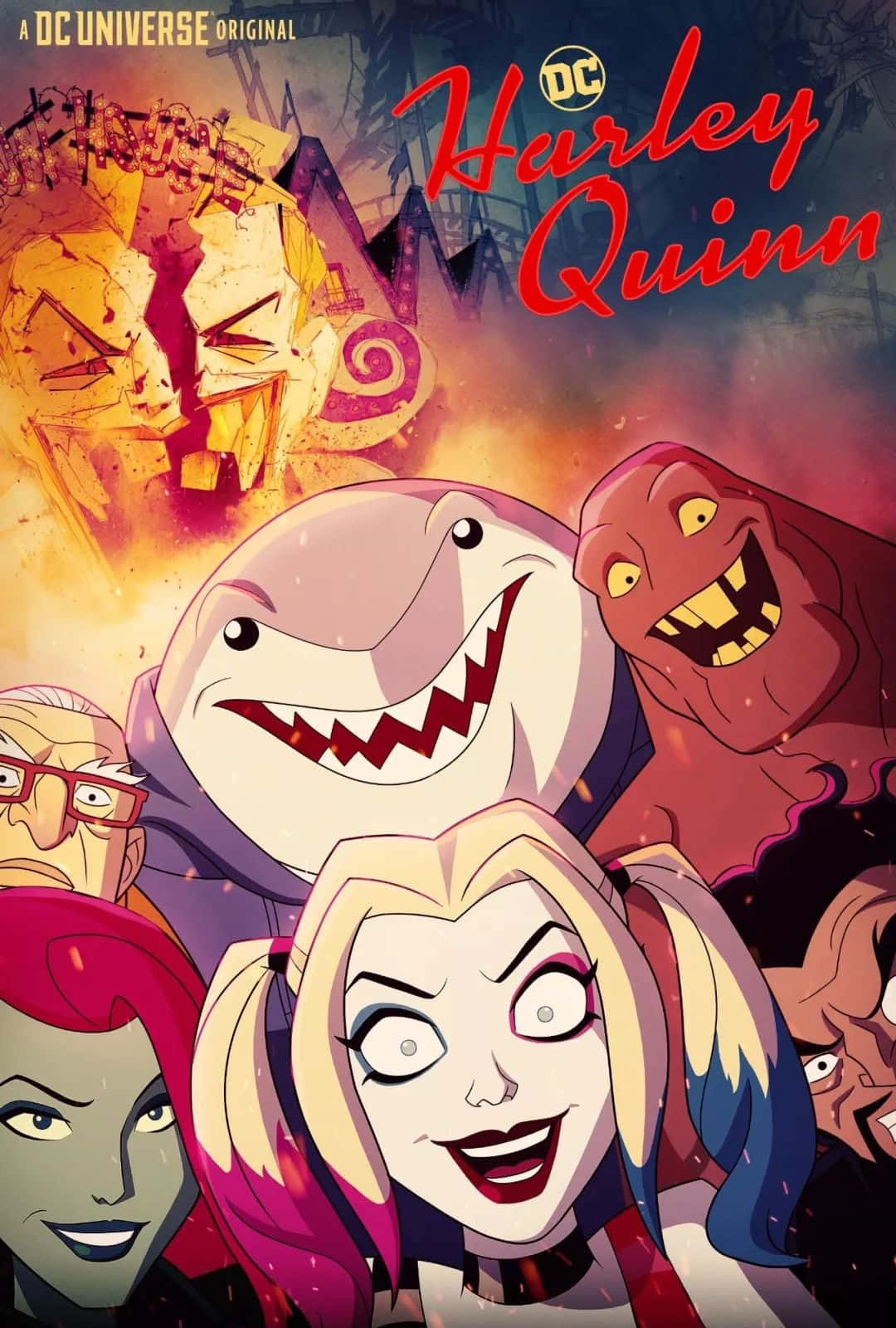 Harley Quinn, Anime Series, chaotic crew of villains, HD Phone Wallpaper