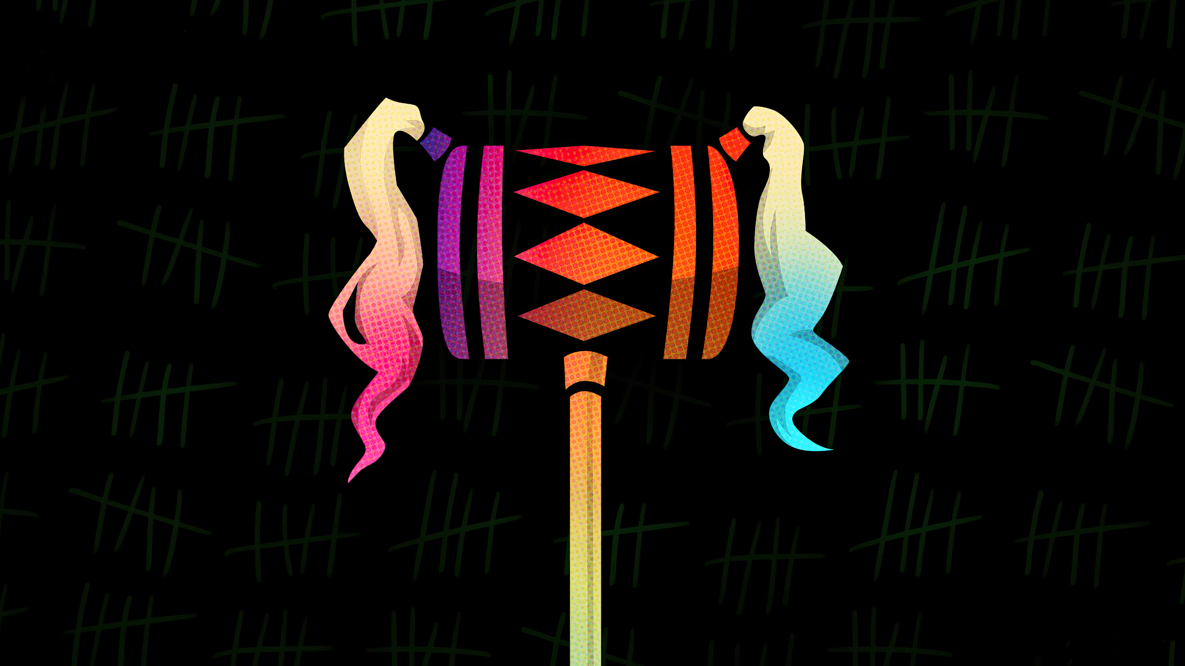 Harley Quinn, hammer, black background, 4K Desktop Wallpaper