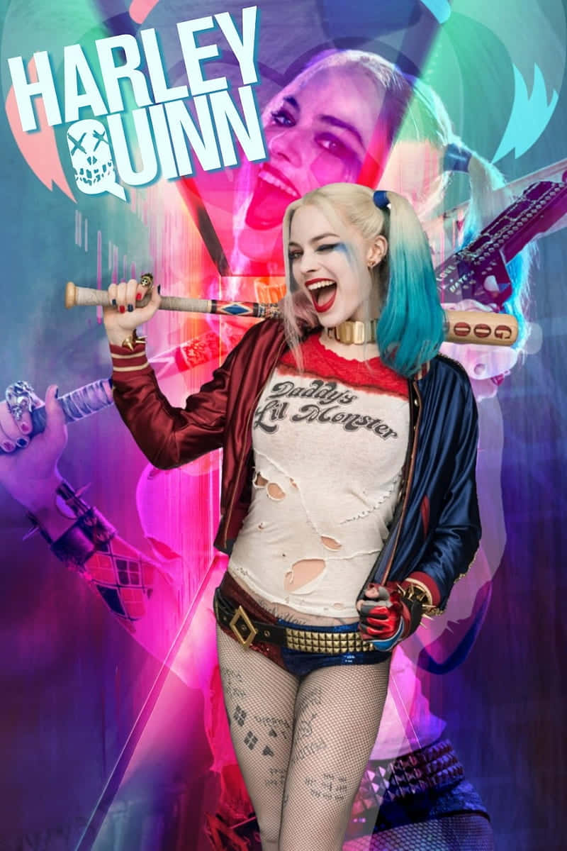 Harley Quinn, Suicide Squad, baseball bat, SD Phone Wallpaper
