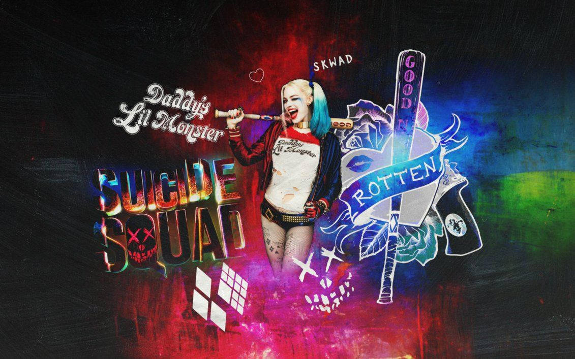 Harley Quinn, Suicide Squad, baseball bat, SD Desktop Wallpaper