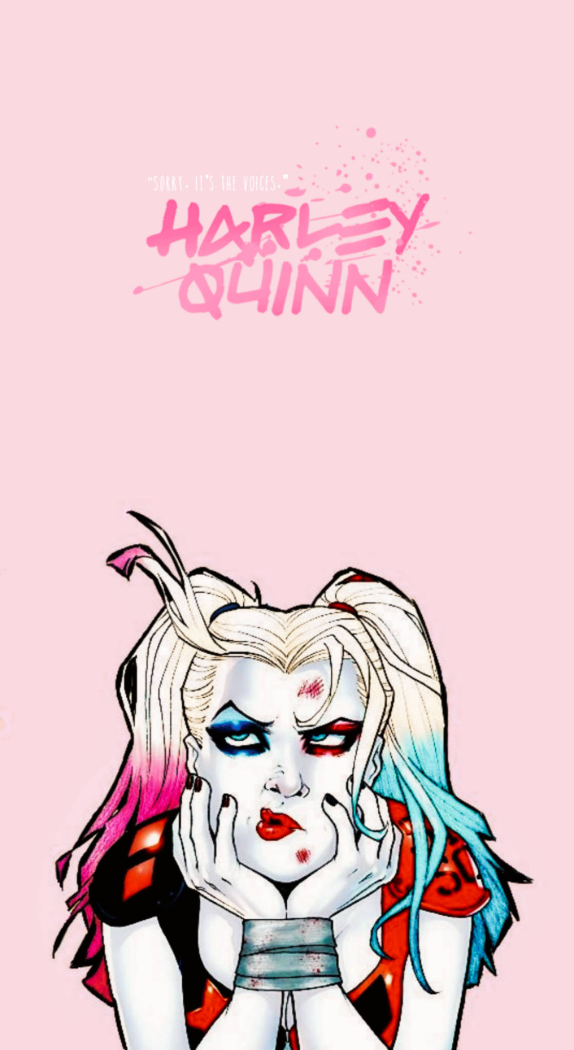 Harley Quinn, Suicide Squad, pink blue hair, Full HD Phone Wallpaper