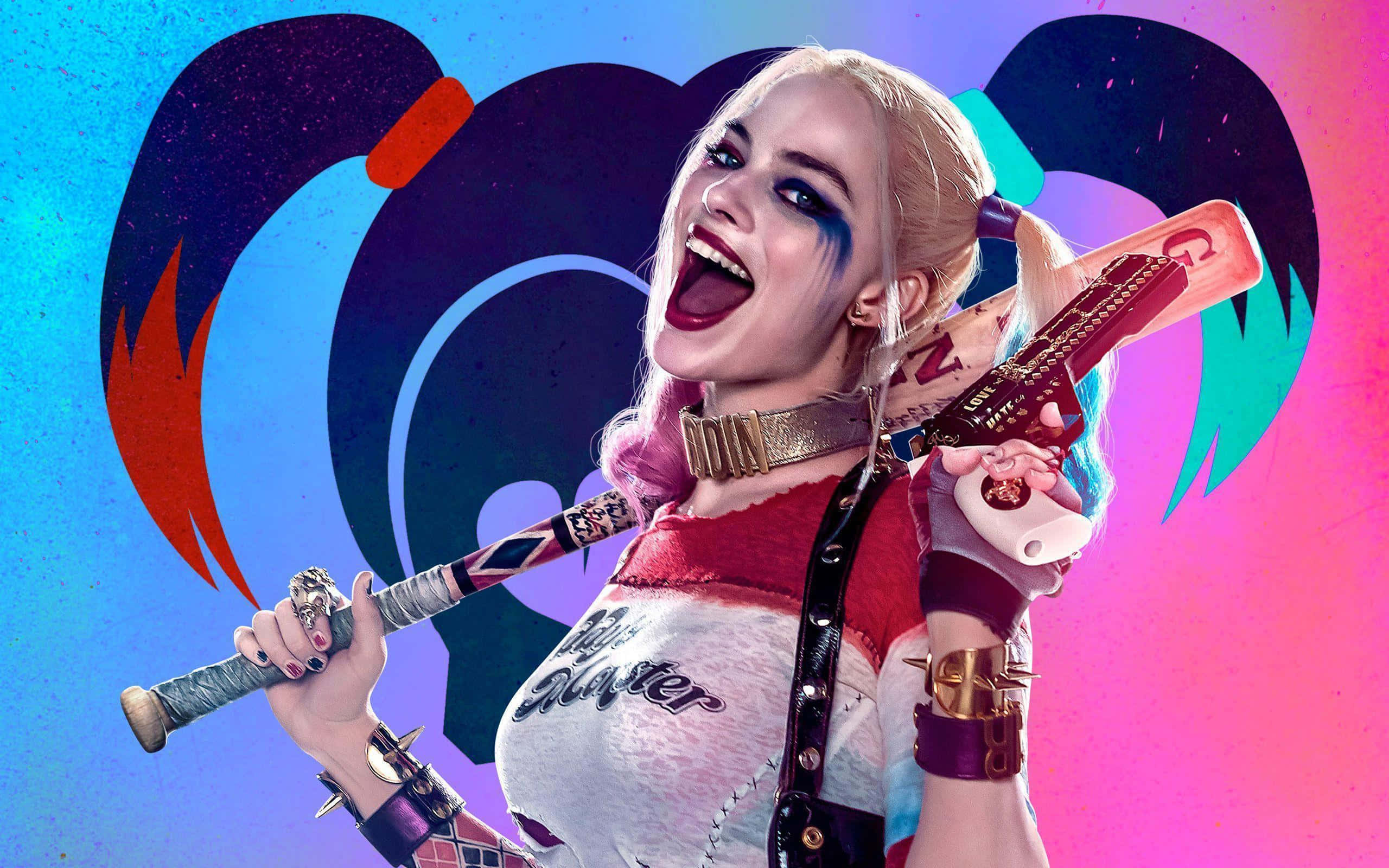 Harley Quinn, Suicide Squad, baseball bat, 2K Desktop Wallpaper