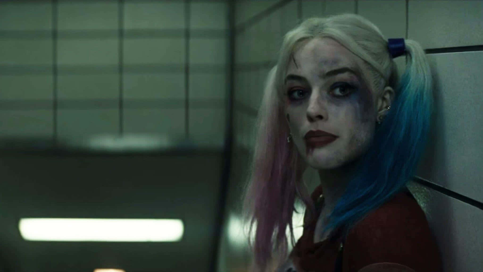 Harley Quinn, Suicide Squad, pink and blue pigtails, Full HD Desktop Wallpaper