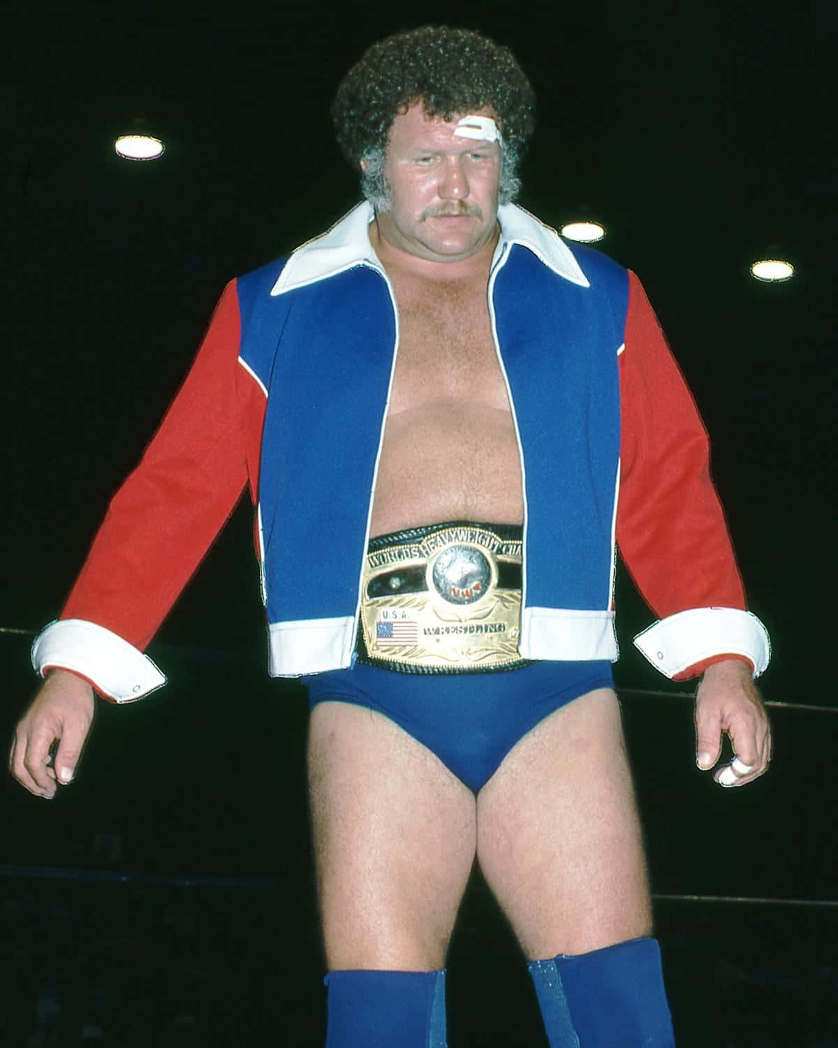 Harley Race, red blue and white jacket, championship belt, HD Phone Wallpaper