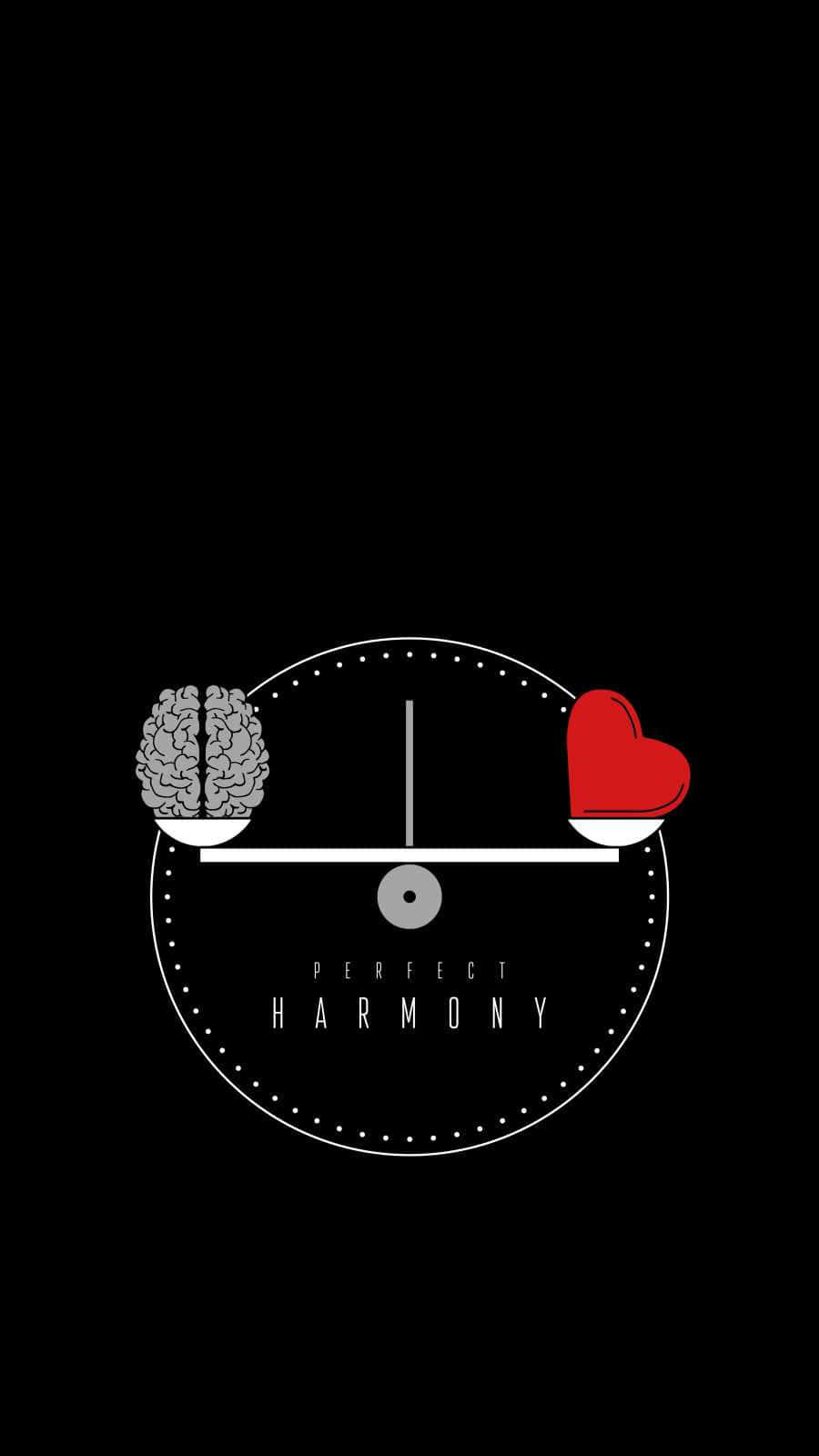 Harmony 900 x 1600, black background, white balance scale, HD Phone Wallpaper
