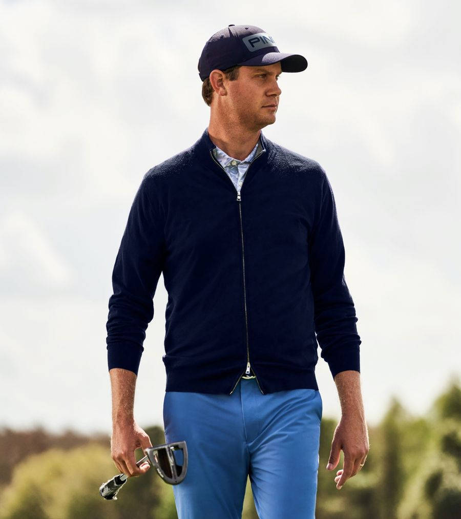 Harris English, navy zip-up, blue pants, SD Phone Wallpaper
