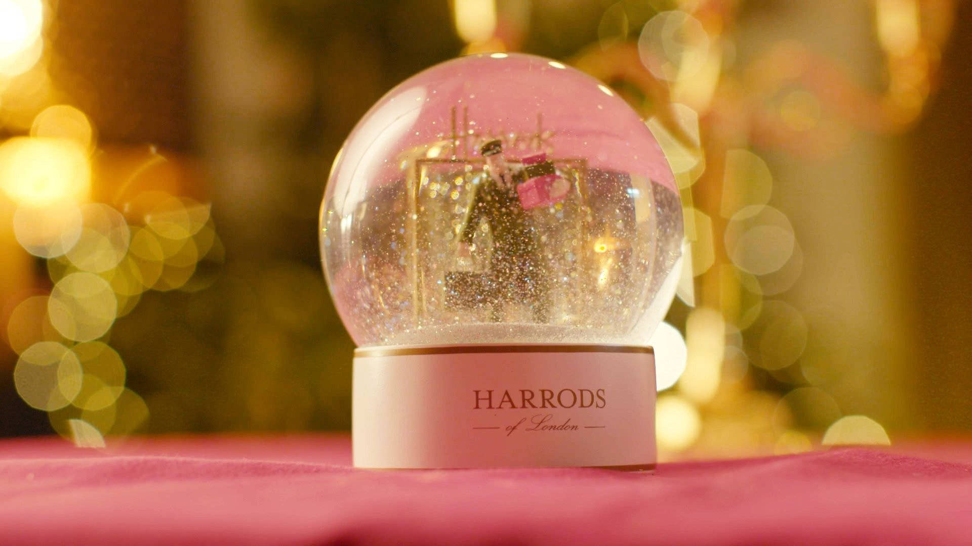 Harrods, snow globe, pink, Full HD Desktop Wallpaper