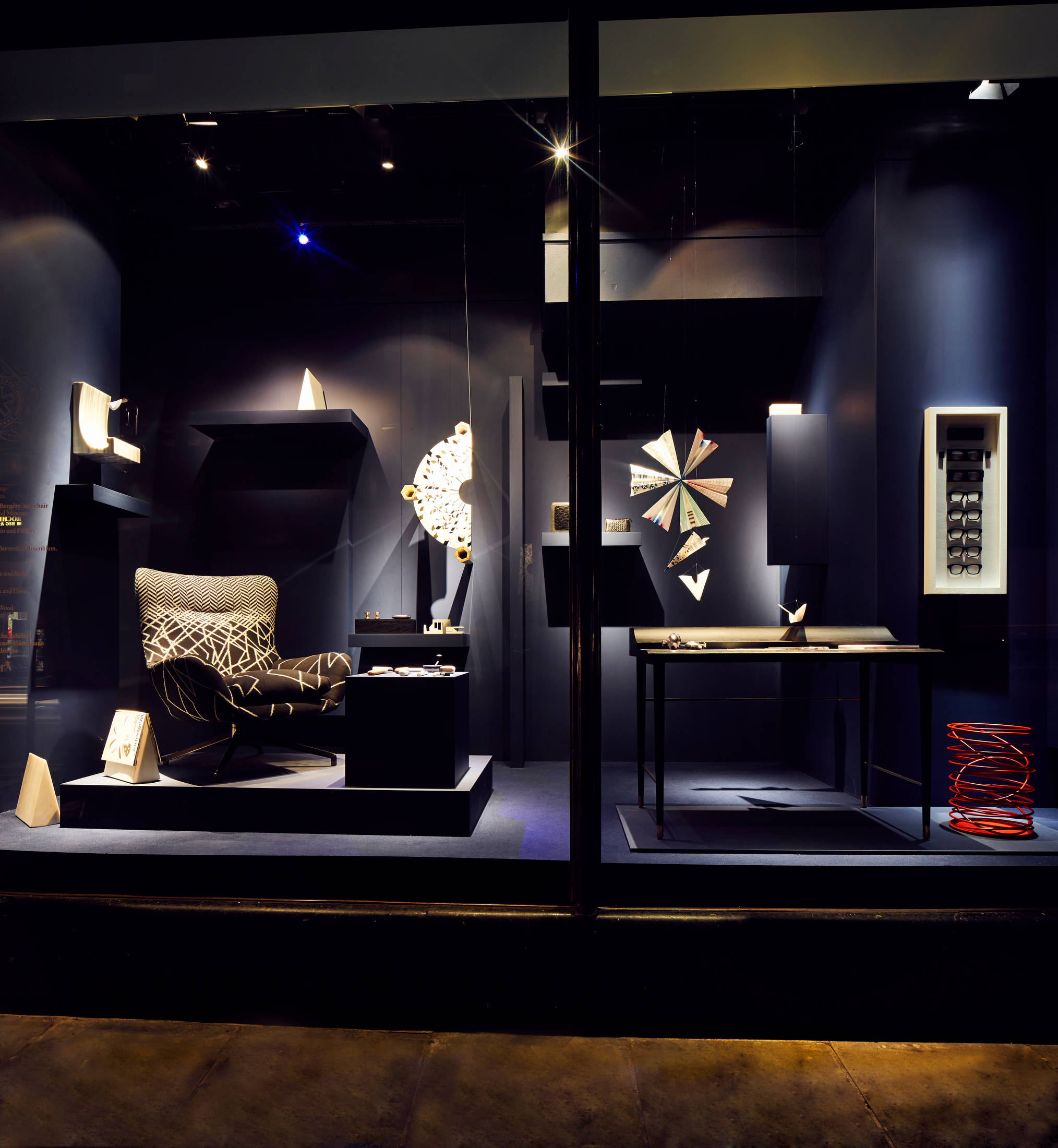 Harrods, furniture store, black walls, Full HD Phone Wallpaper