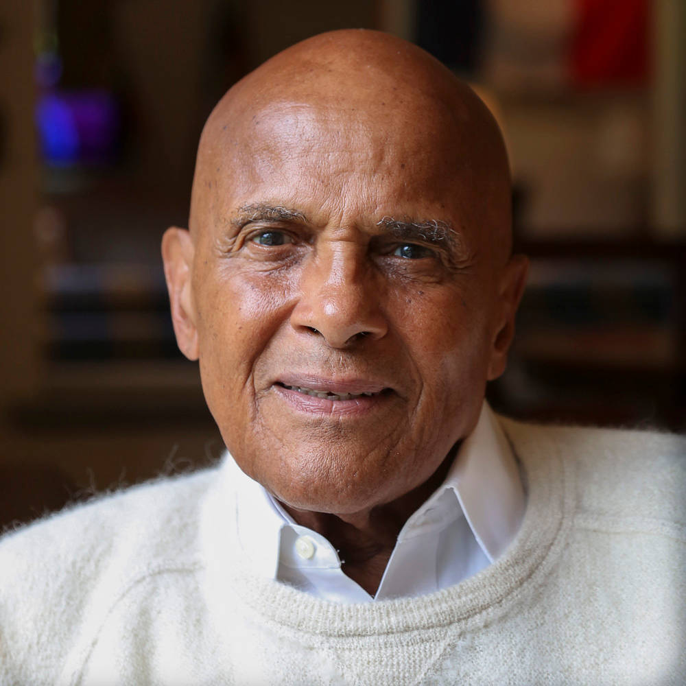 Harry Belafonte, bald elderly man, warm eyes, SD Desktop Wallpaper
