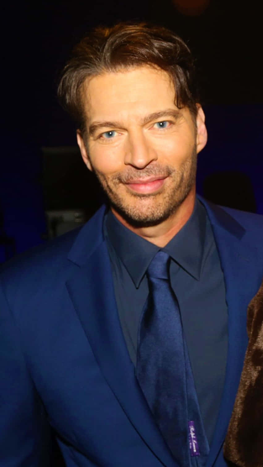 Harry Connick Jr, blue suit, blue eyes, HD Phone Wallpaper