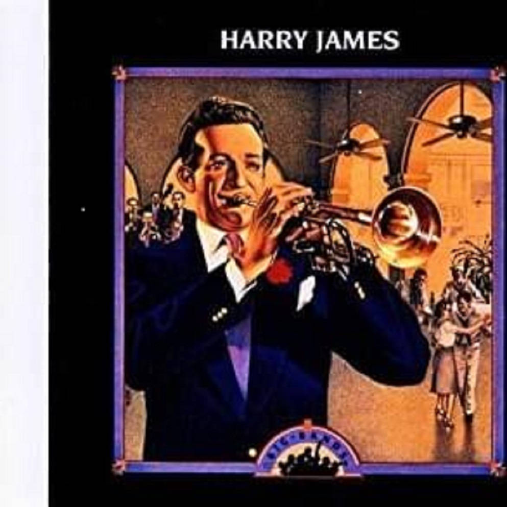 Harry James, trumpet, vintage illustration, SD Desktop Wallpaper