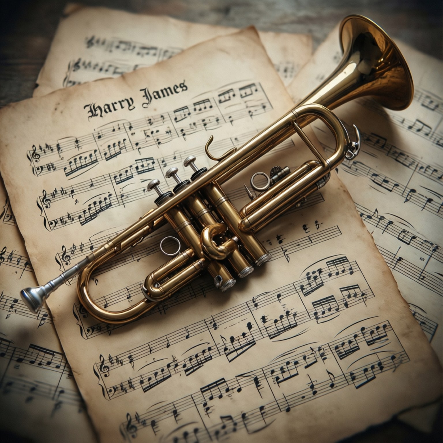 Harry James, trumpet, sheet music, HD Desktop Wallpaper