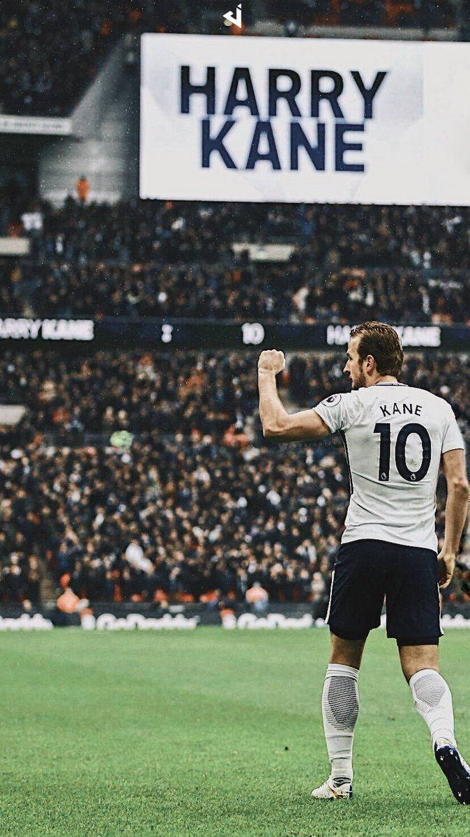 Harry Kane, stadium pitch, floodlights, SD Phone Wallpaper
