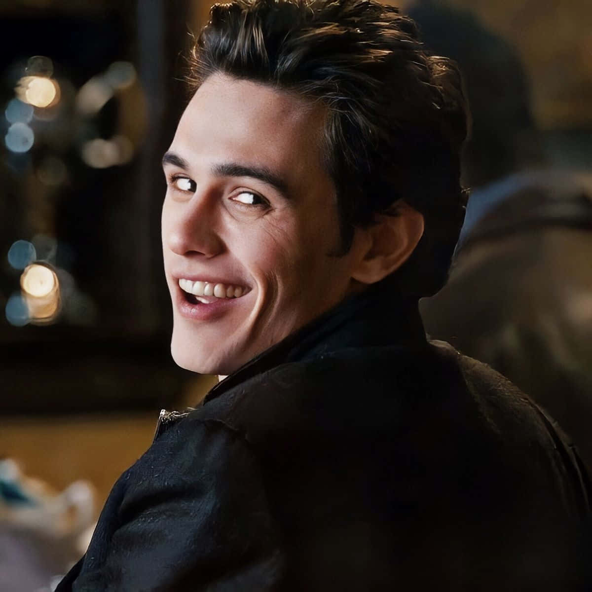 Harry Osborn, dark hair, warmly lit indoor setting, SD Desktop Wallpaper