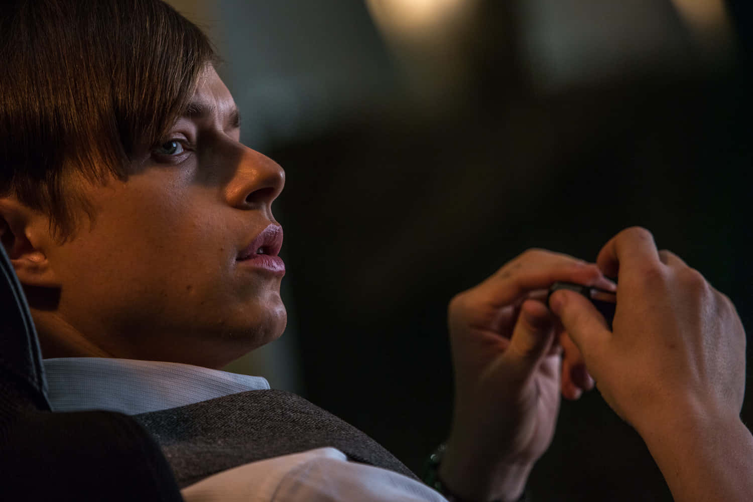 Harry Osborn, vest, dimly lit surroundings, HD Desktop Wallpaper