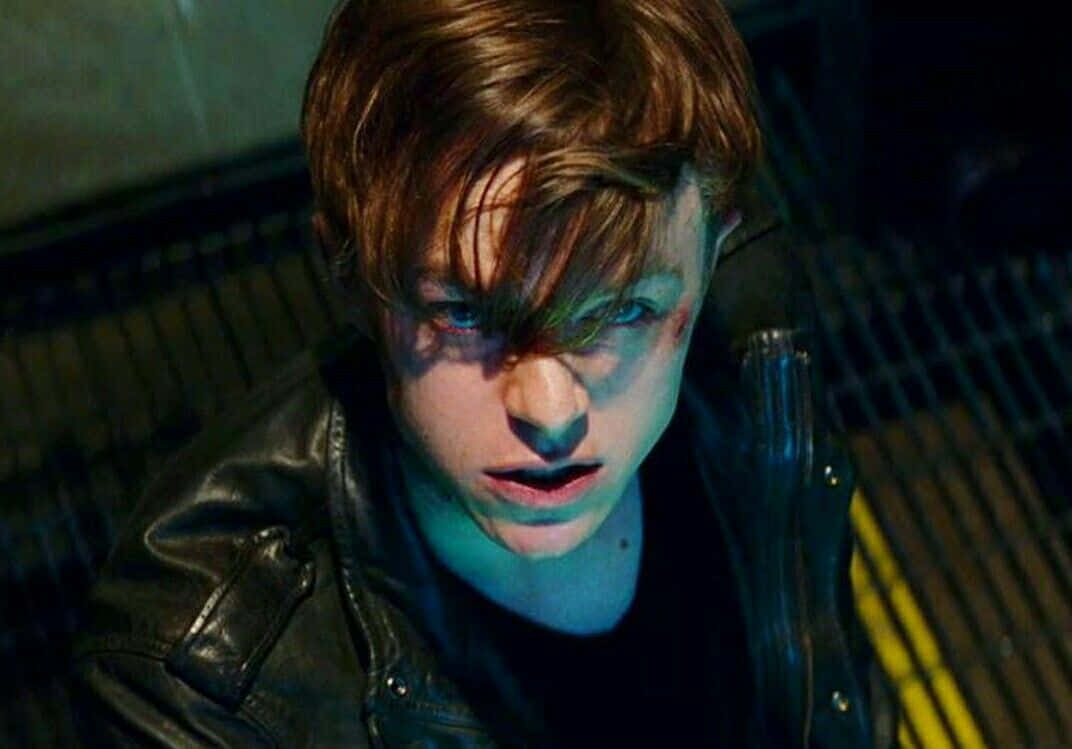 Harry Osborn, dark outfit, neon glow, SD Desktop Wallpaper