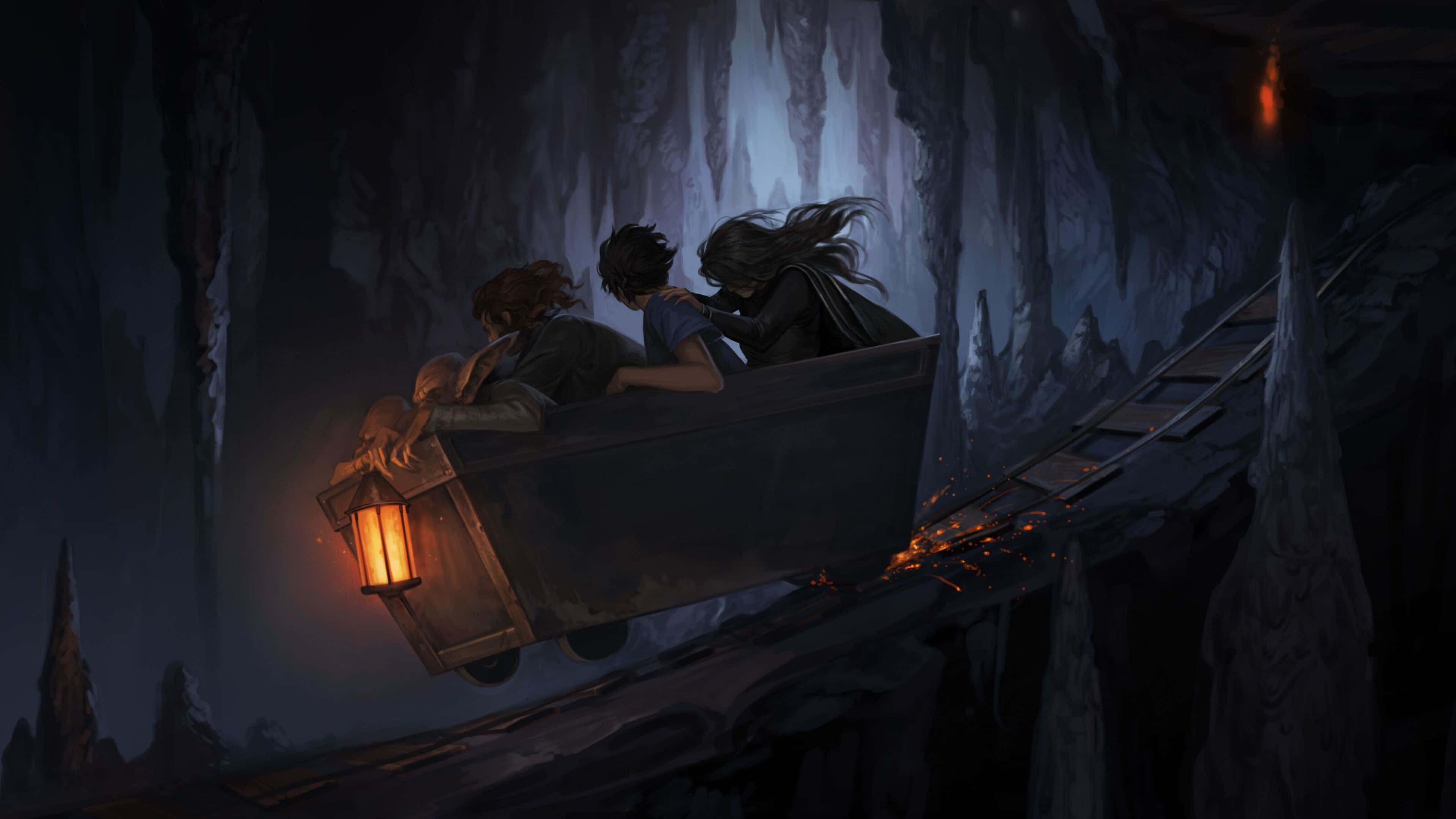 Harry Potter 4K, 3840 x 2160, mine cart, 4K Desktop Wallpaper