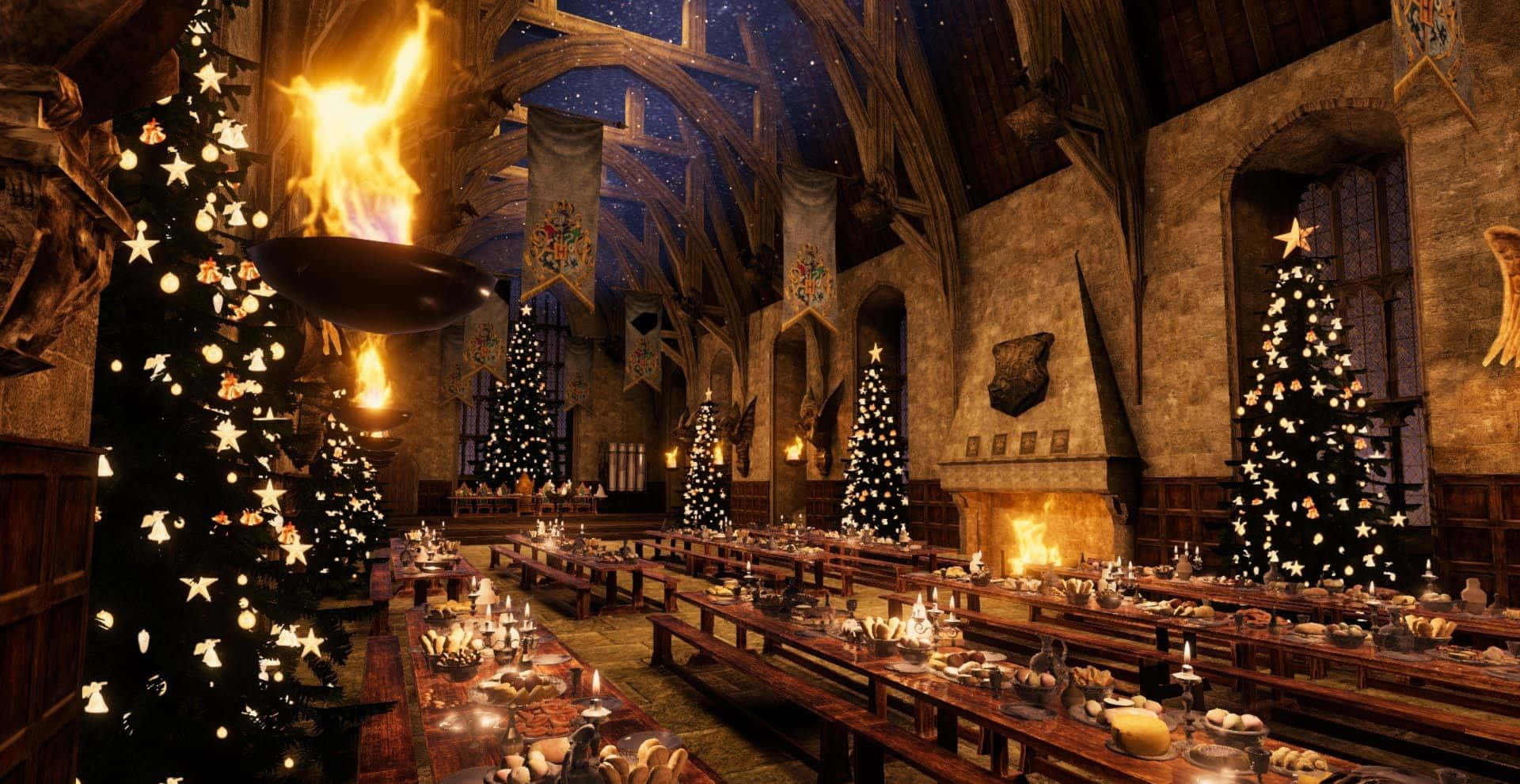 Harry Potter, Halloween, Christmas, Full HD Desktop Wallpaper