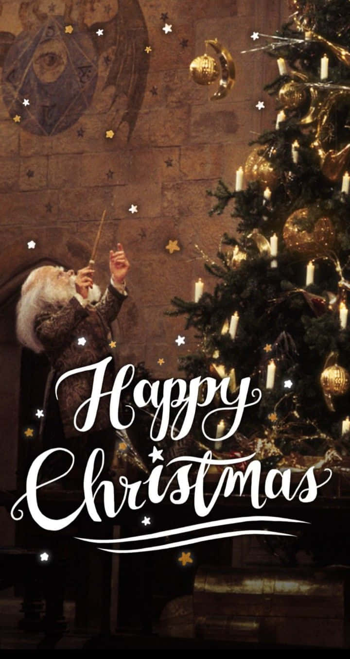 Harry Potter, Christmas, wizard, HD Phone Wallpaper