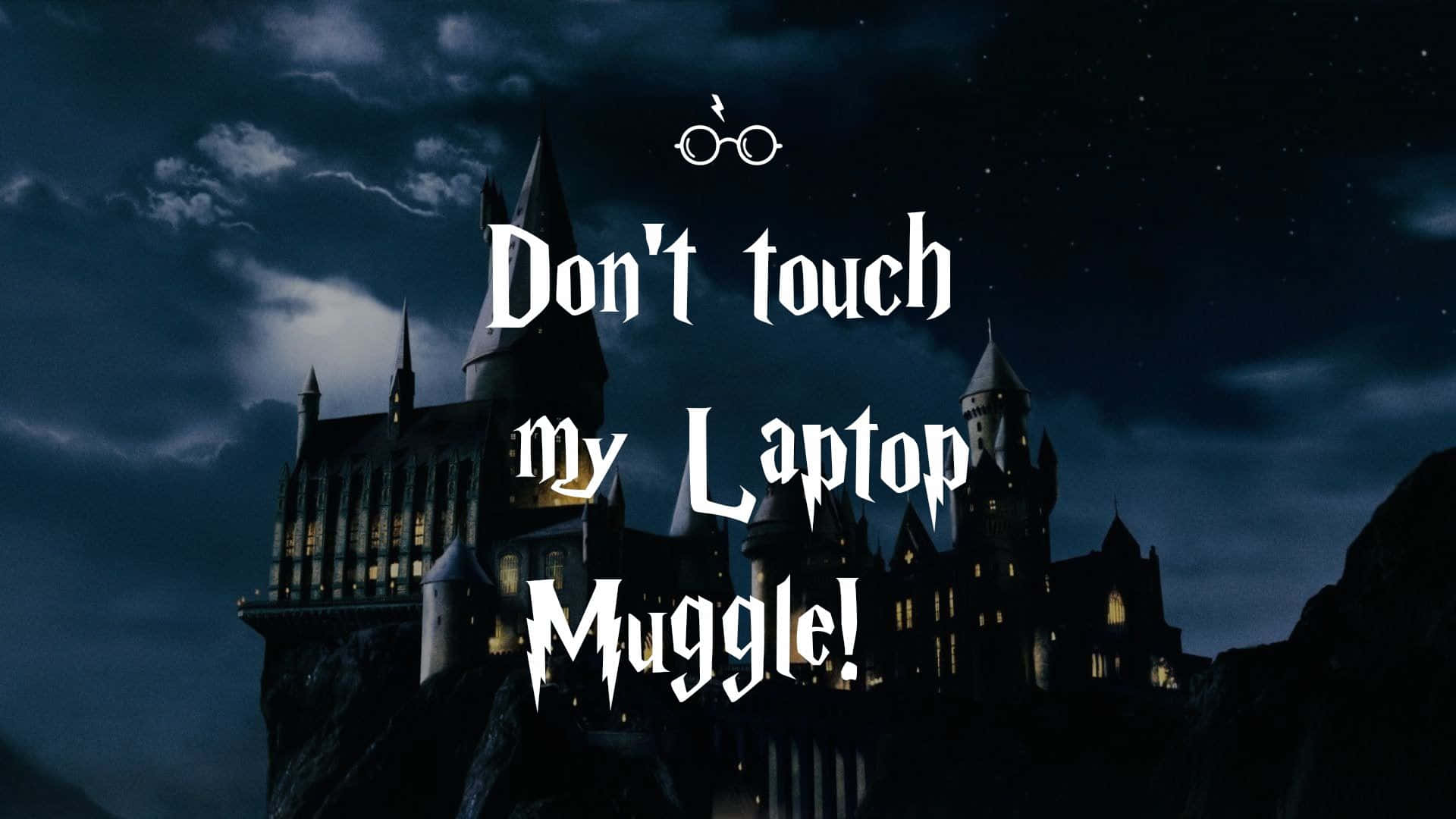 Harry Potter, dark castle, starry night sky, Full HD Desktop Wallpaper